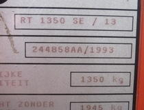 Штабелер BT RT-1350-SE/13